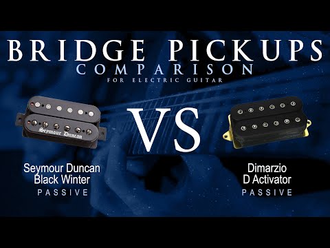 Seymour Duncan BLACK WINTER vs DiMarzio D ACTIVATOR - Passive Bridge Pickup Guitar Comparison Demo