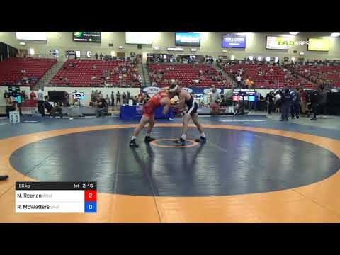 2018 Marine Corps US Open/Senior Men's Freestyle 86 Con Semis - Nick Reenan (Wolf) Vs. Ryan McWatt
