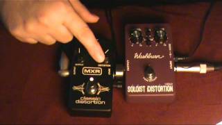 Video thumbnail for Washburn Soloist vs MXR Classic Distortion by willievega