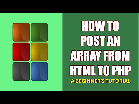 How To Post An Array From HTML To PHP