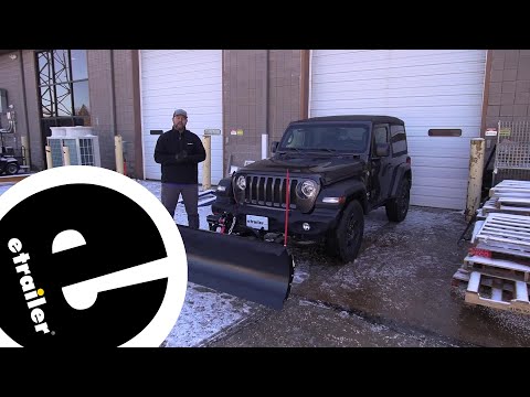 etrailer | DIY 2018 Jeep JL Wrangler Installation for the Detail K2 Snowplow for 2" Hitches