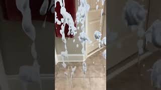 #shorts #ad Mind Blown đ€Ż cleaning with CLR Brilliant Bath #hardwaterst