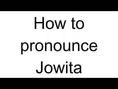 How to Pronounce Jowita (Polish)
