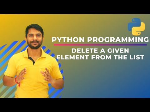 Learn Delete a Given Element from the List in Python | In Hindi - Mind ...