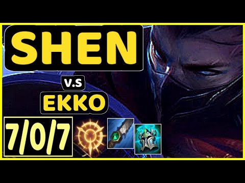 ZUAO (SHEN) vs EKKO - 7/0/7 KDA JUNGLE CHALLENGER GAMEPLAY - BR