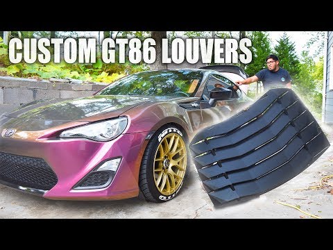 Custom LAMBORGHINI LOUVERS Build  for GT86! ONE OF A KIND?