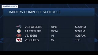 NFL announces full 2022 Las Vegas Raiders regular season schedule