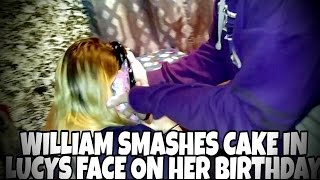 KID SMASHES CAKE IN SISTERS FACE ON HER BIRTHDAY!!!