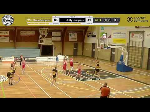 30012021 Livestream Grasshoppers Basketbal tegen Jolly Jumpers