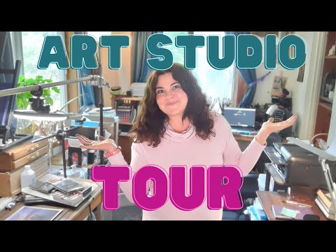 Every Art Supply I Own & How I Organize them! Art Studio Tour!