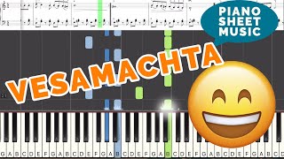 Simchat Torah song. Vesamachta bechagecha. Easy piano tutorial.  ושמחת בחגך
