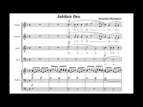 Bartolucci, Domenico (1917 - 2013) Jubilate Deo,  mottetto per Coro Misto (SATB) e Organo.