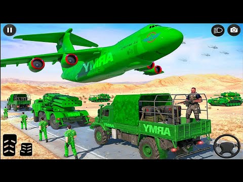 US Army Vehicle Transporter Truck Simulator: Army Prado Transport Game - Android iOS Gameplay