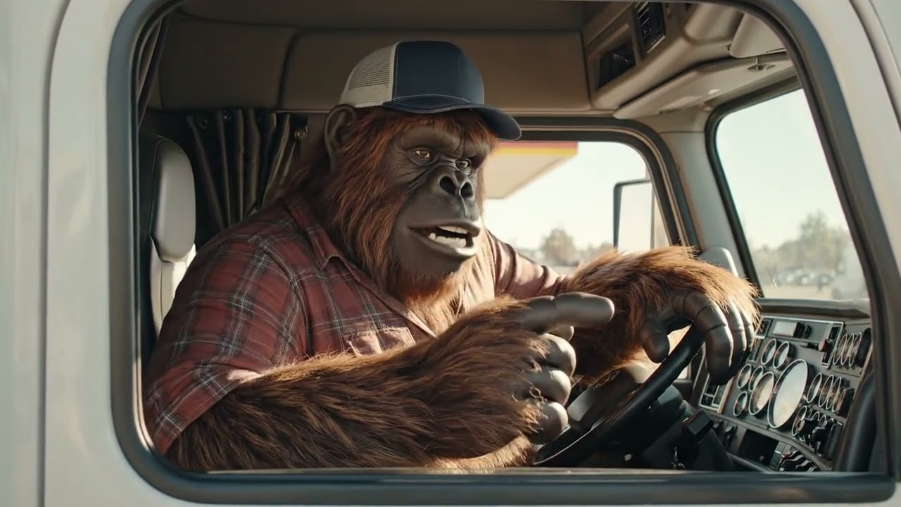 Bigfoot Drives the Big Rig