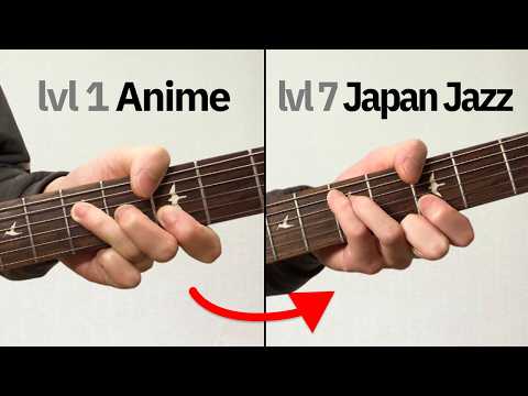 The 7 levels of Japanese guitar chords