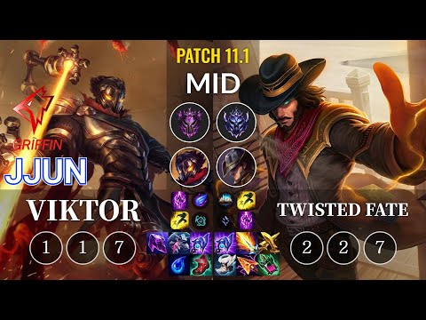 GRF jjun Viktor vs Twisted Fate Mid - KR Patch 11.1