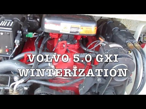 Volvo Penta 5.0 GXI Winterization. Drain Your Boat For Winter.