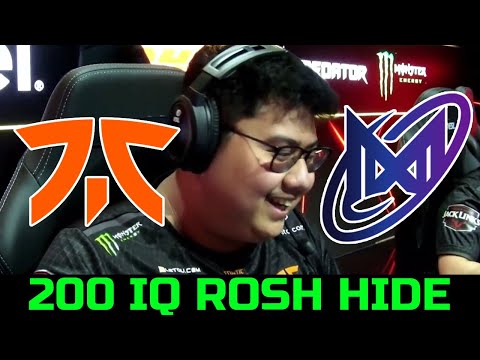 FNATIC VS NIGMA GALAXY GAME 2 - 200 IQ ROSH HIDE SETUP