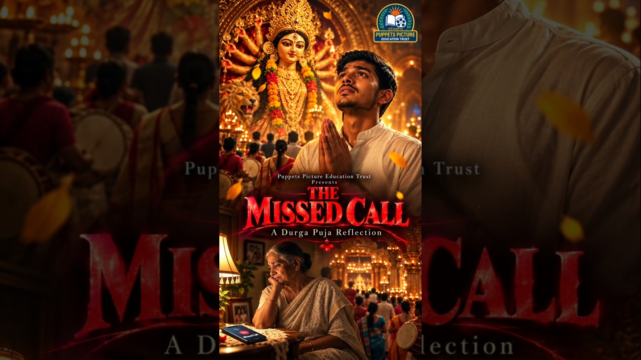 THE MISSED CALL | Some Calls Come Too Late… 💔 | Emotional Durga Puja Short Film #ai #aishorts