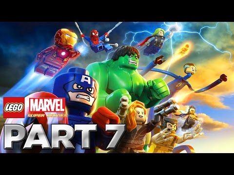 LEGO: Marvel Super Heroes - Walkthrough Part 7 [Level 4: ROCK UP AT THE LOCK UP] W/Lewis&Annii