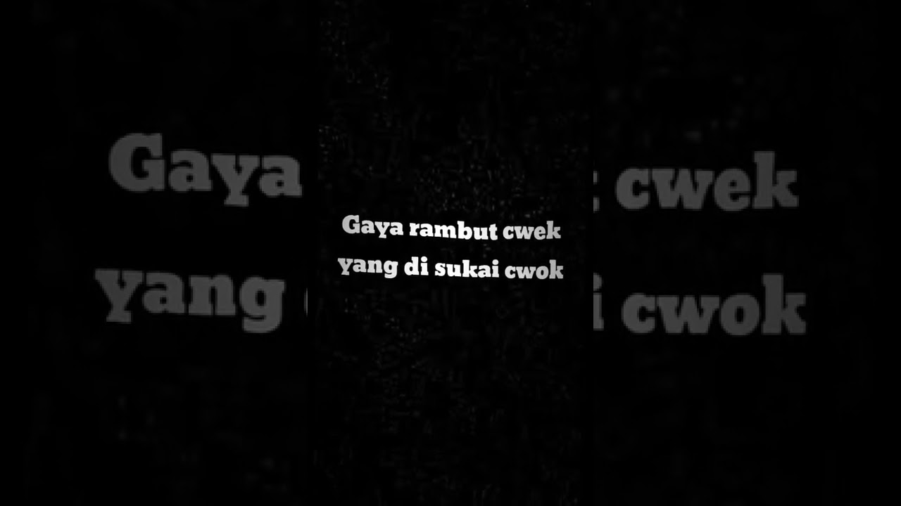 gaya rambut cewek yang disukai cowok ❤️