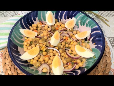 ORIGINAL ENSALADA DE GARBANZOS Y BERBERECHOS CON UN ALIÑO QUE NO TE PUEDES NI IMAGINAR!!