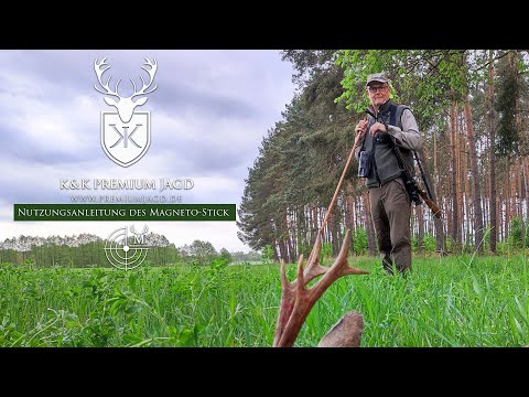 MAGNETO- STICK - Zielstock Vierbein mit 3 Punktmagnetverschlusssystem