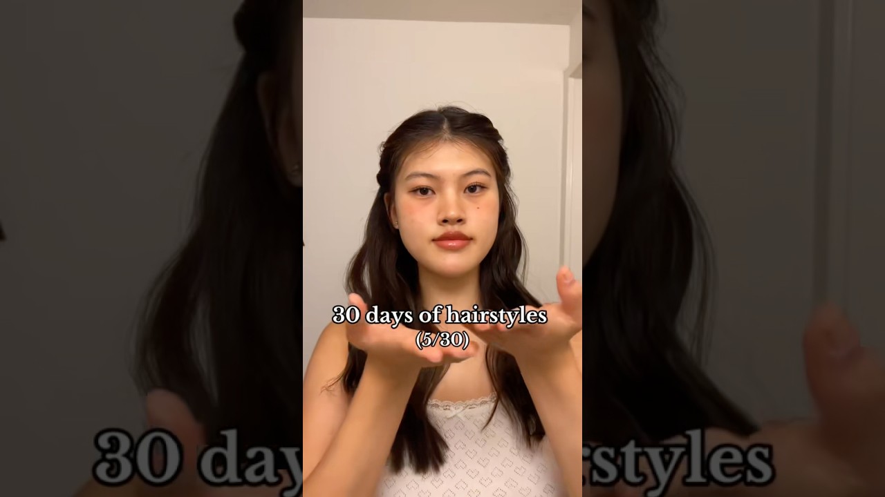 Braided half up tutorial #hair #hairstyle #hairtok #hairstyles #hairtutorial #hairtutorials #braids