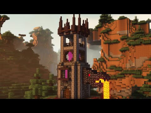 Minecraft: How To Build A Nether Dragon Tower | Easy Tutorial