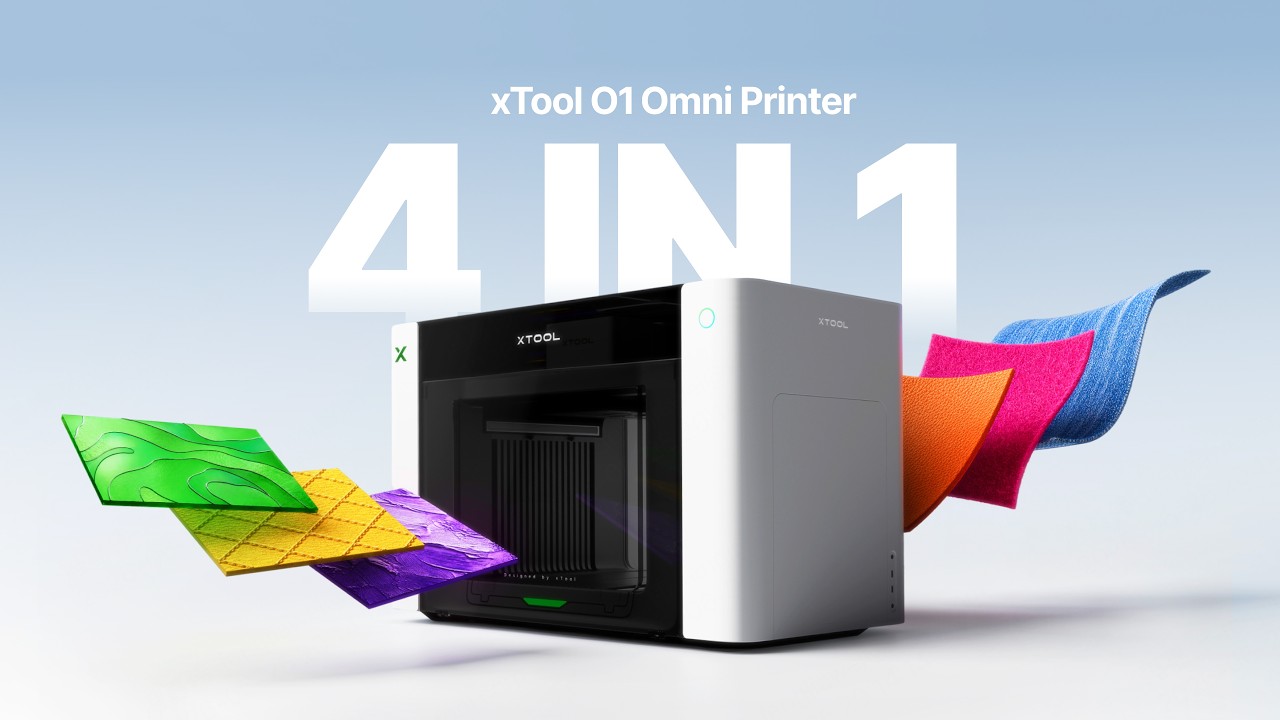 From Rigid to Fabric. Print It All | xTool O1 Omni Printer First Look - YouTube