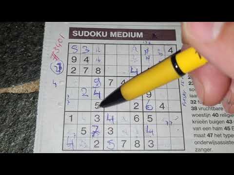 (#3401) Today NO bunch of Sudokus ! Medium Sudoku puzzle. 09-16-2021 (No Additional today)