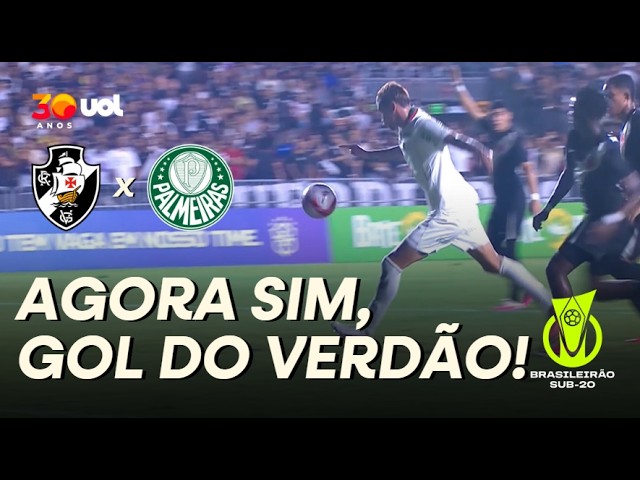 Palmeiras Sub-20 comemora vitória contra o Vasco