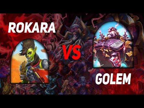 Rokara vs Golem | Book of Mercenaries | walkthrough [Hearthstone]