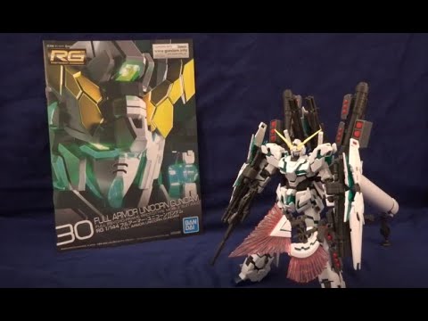 RG Full Armor Unicorn Gundam Review Part 1 (Parts) 1/144 Real Grade Gunpla
