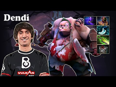 Dendi - Pudge Midlane | Dota 2 7.30e Gameplay