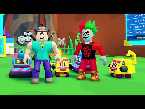 Zombik ve Steve Botlarla Kutu Patlatıyor - Roblox Bot Clash!