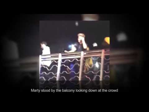 When the bottle hits him he lashes out and throws it back