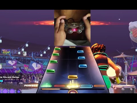 Fortnite Festival - Through the Fire and Flames | Expert Lead 100% FC (1st ever on Controller)