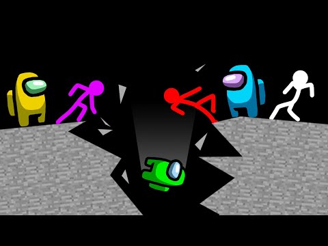 Stickman VS Among Us: Earthquake Survival - AVM Shorts Animation