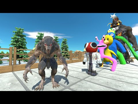 Werewolf vs King Kong PYRAMID DEATH RUN - Animal Revolt Battle Simulator