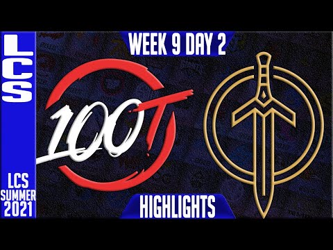100 vs GG Highlights | LCS Summer 2021 W9D1 | 100 Thieves vs Golden Guardians
