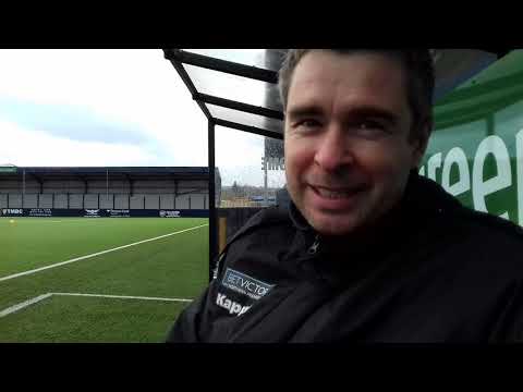 Dave McGurk pre-match v Stalybridge Celtic