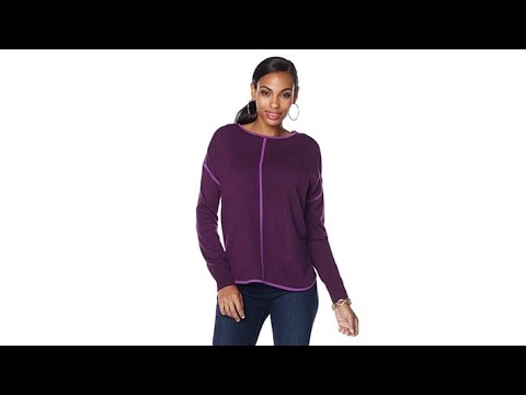 Jamie Gries Collection Contrast Trim Pullover