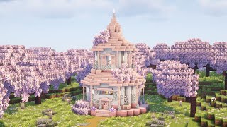 [Minecraft] How to Build a Cherry Blossom Enchanting Room / Tutorial