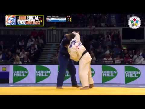 Judo Grand Prix Dusseldorf 2015 Semifinal o100kg OJITANI Takeshi (JPN) vs. BREITBARTH Andre (GER)