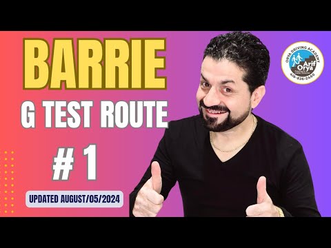 Barrie G Test Route #1