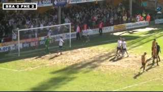 Bradford City 0 PNE 3, Monday 6th April 2015, Sky Bet League One