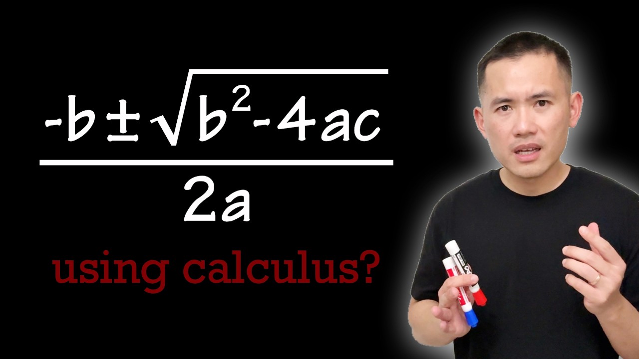 Proving the quadratic formula using calculus? (just my attempt)