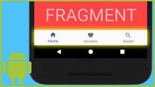 BottomNavigationView with Fragments - Android Studio Tutorial