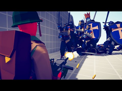 Heavy Machine Gunner vs EVERY TABS ARMY! - Totally Accurate Battle Simulator Mods